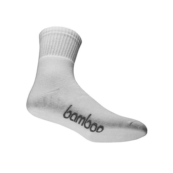 Bamboo Crew Socks - White
