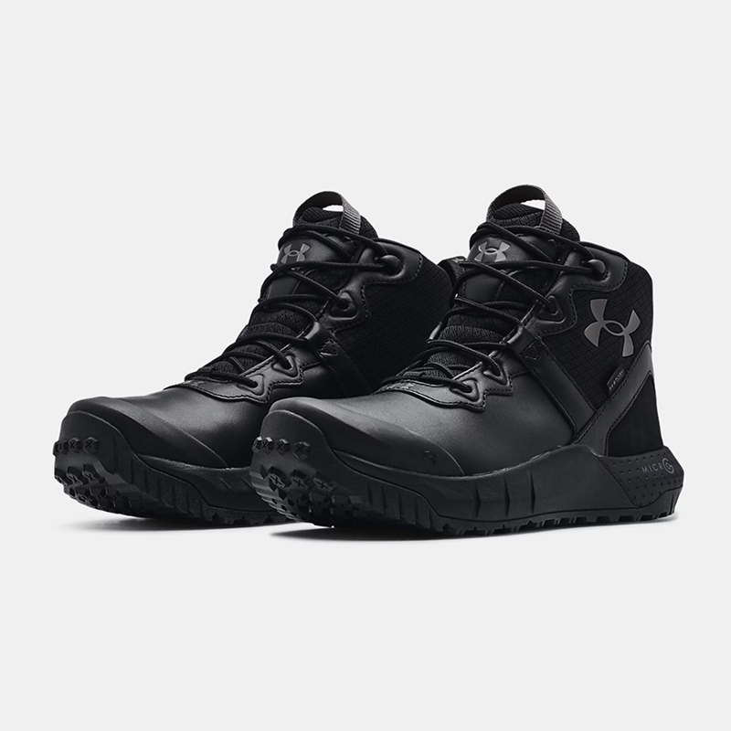 Under Armour Micro G Valsetz Mid Leather Waterproof Tactical Boots ...